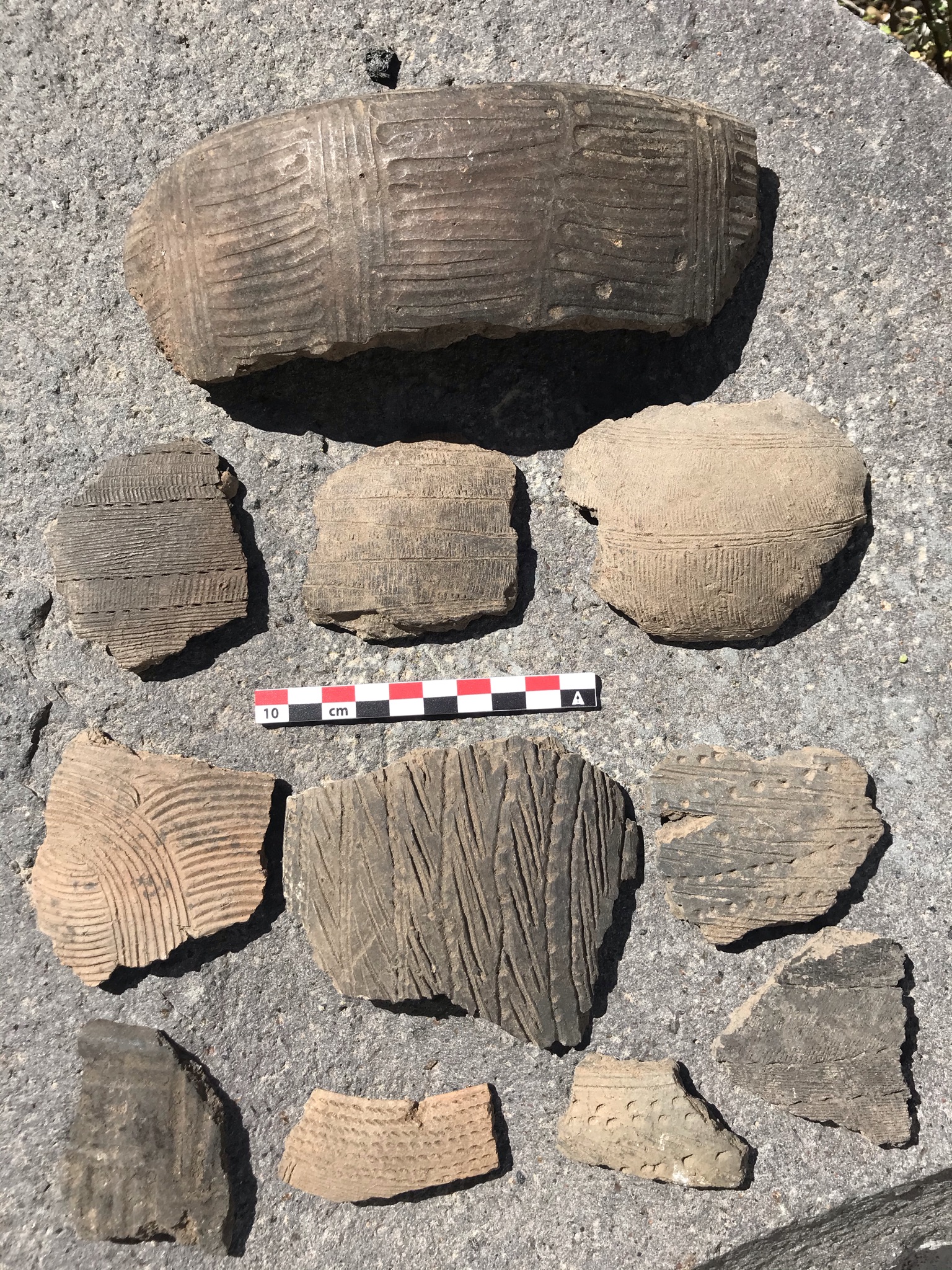 Restos arqueológicos procedentes de Barranco Seco