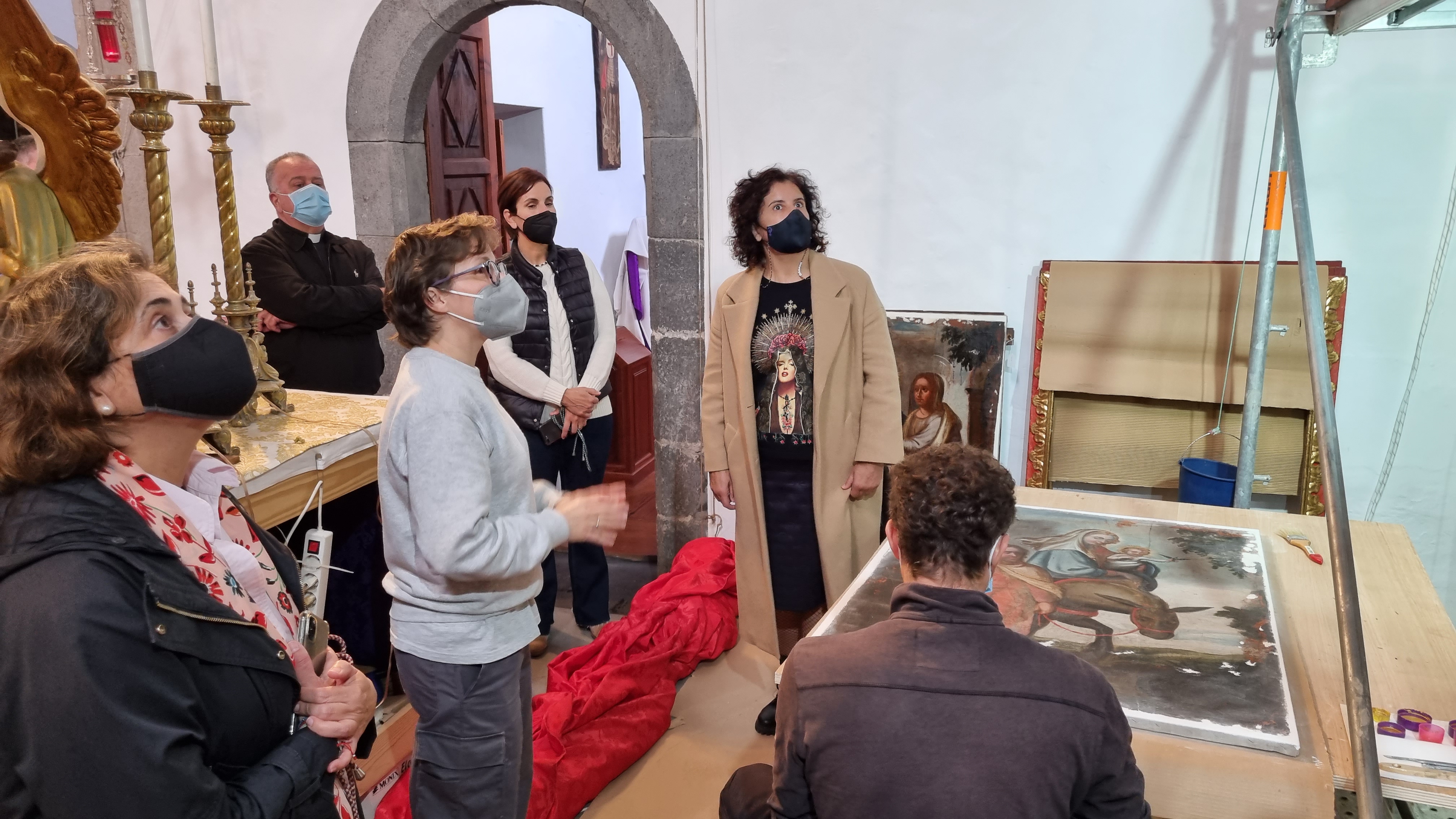 El Cabildo restaura el retablo mayor de la Iglesia de San Francisco