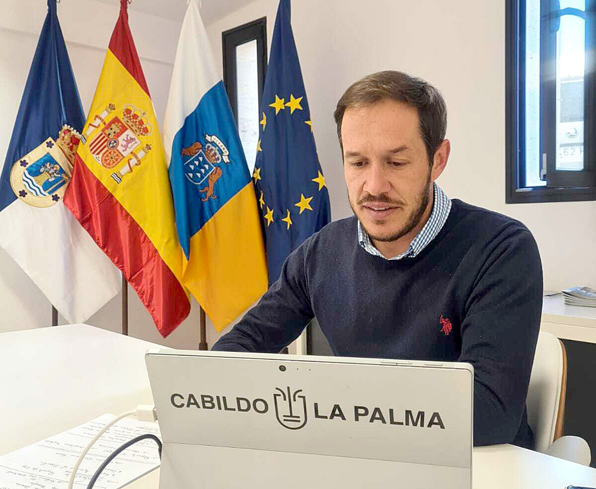 El presidente del Cabildo de La Palma, Mariano H. Zapata