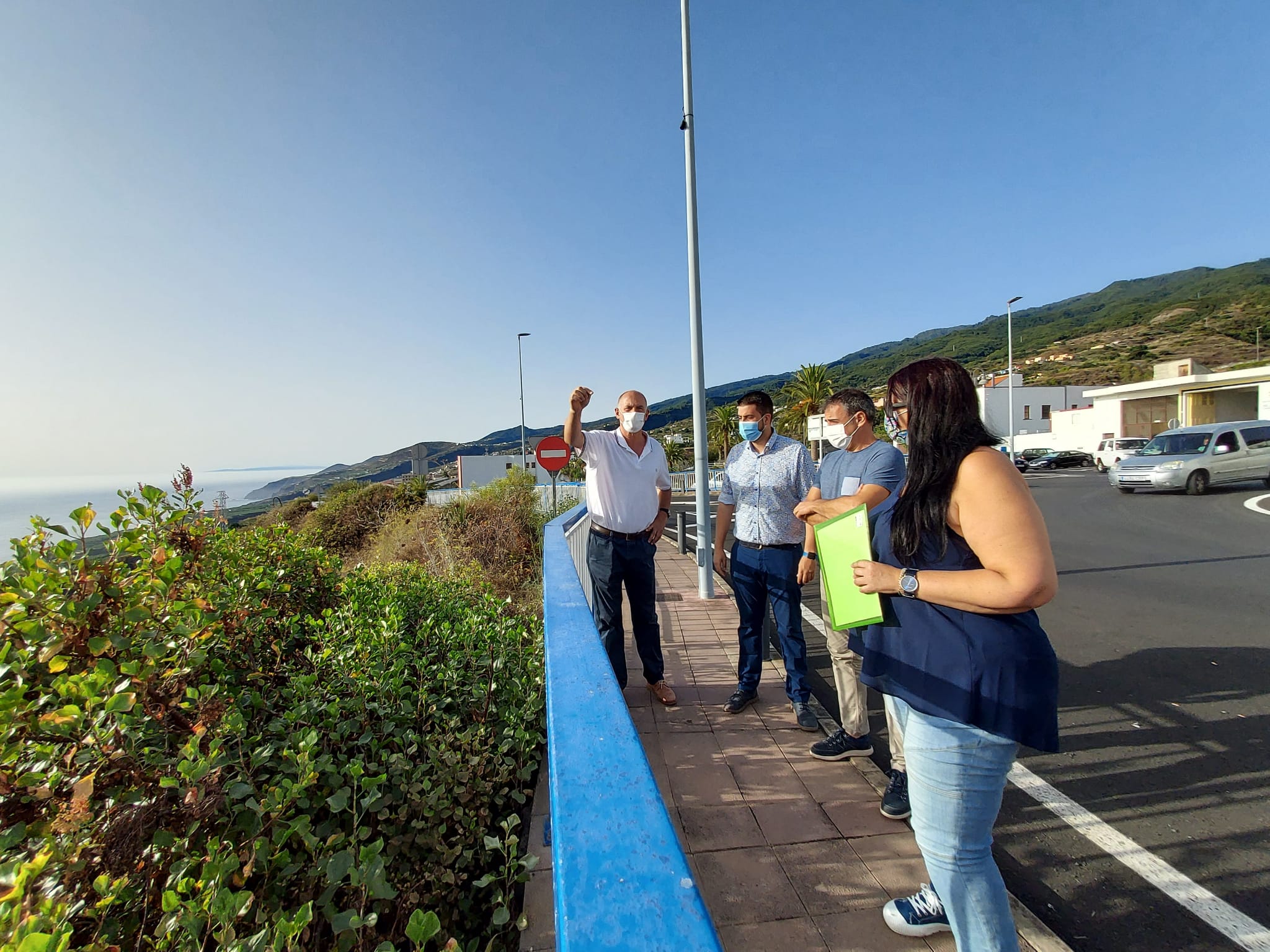 Inicio de los trabajos para crear la nueva avenida del casco urbano de San Andrés y Sauces