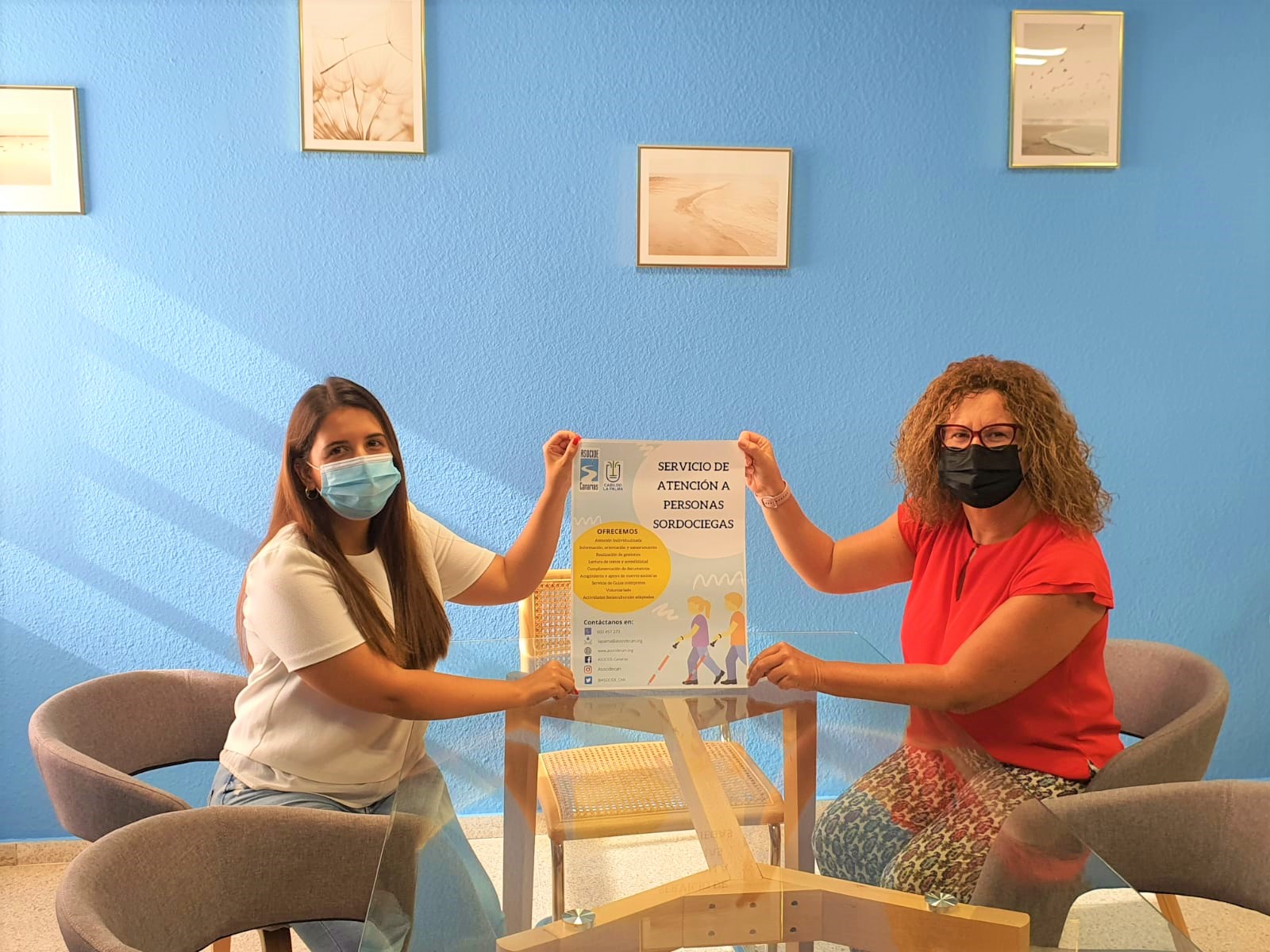 El Cabildo dará apoyo especializado a las personas sordociegas de La Palma a través de ASOCIDE Canarias