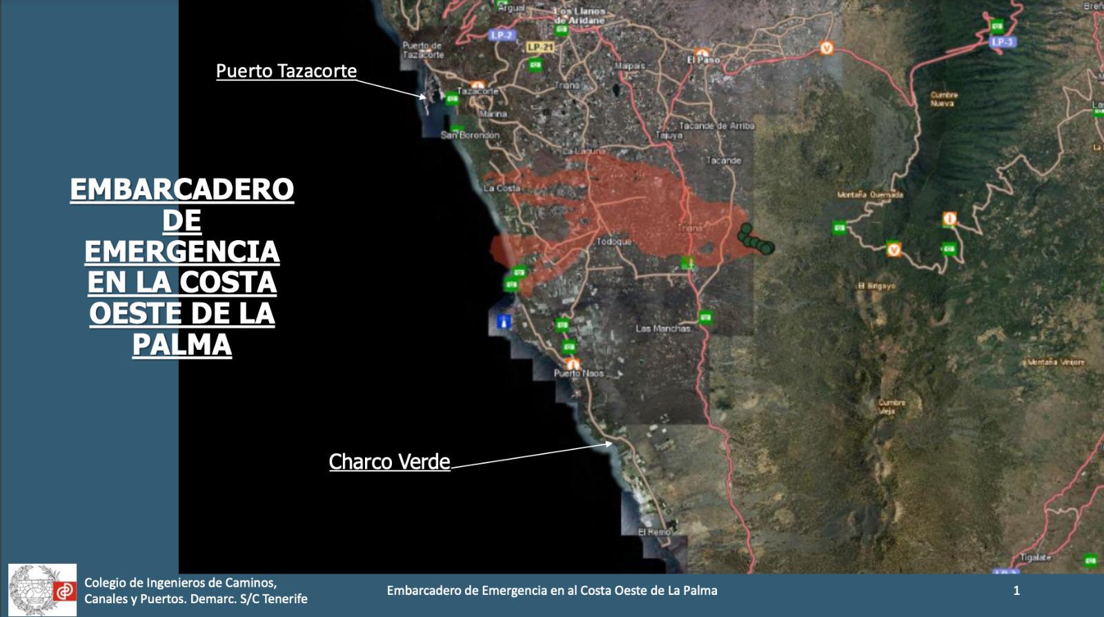 El Cabildo estudia construir un embarcadero en Charco Verde para facilitar el acceso a la costa del Valle de Aridane
