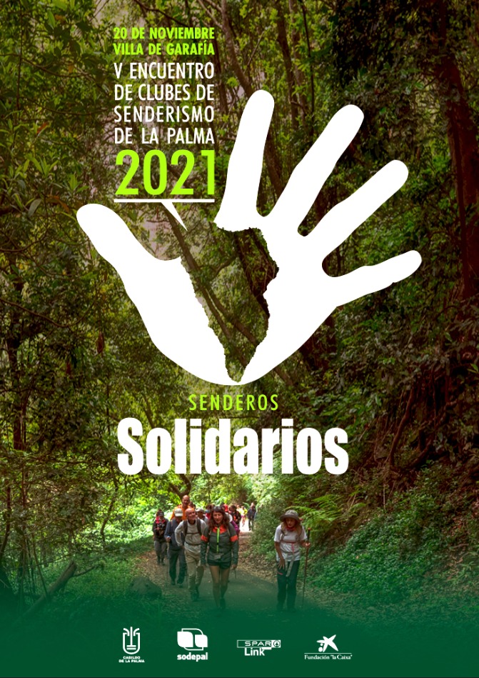 Sodepal organiza el encuentro de senderistas en solidaridad con los damnificados por el volcán