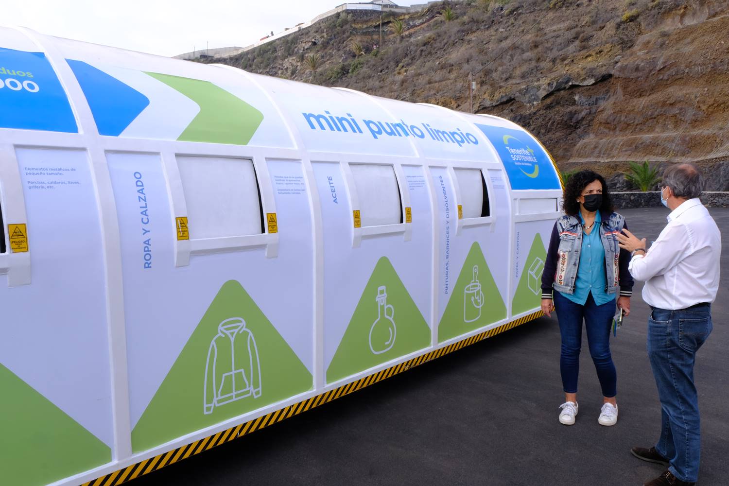 El Cabildo de La Palma agradece a la Corporación Insular de Tenerife la cesión de un punto limpio móvil para el Valle de Aridane