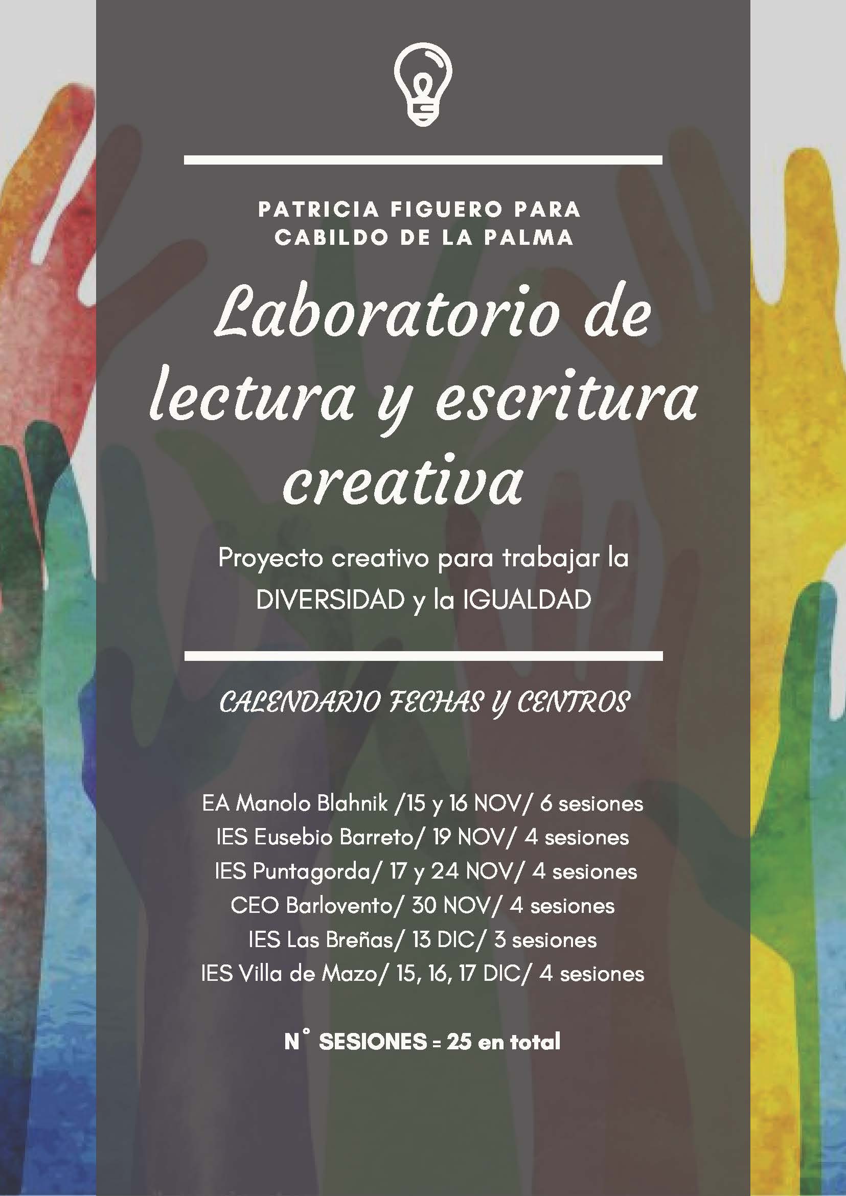 El Cabildo inicia un laboratorio de lectura y escritura basado en la igualdad que llegará a seis centros educativos