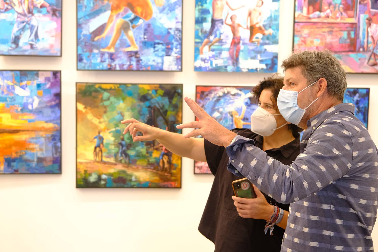 El artista brasileño AC. Maganha muestra su 'Diálogo con los colores' en el Espacio de Arte O'Daly