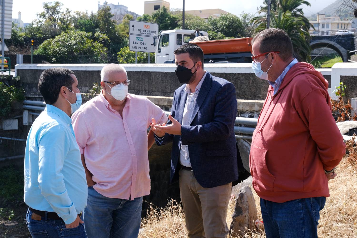 El Cabildo de La Palma comienza las obras de seguridad vial en San Antonio 