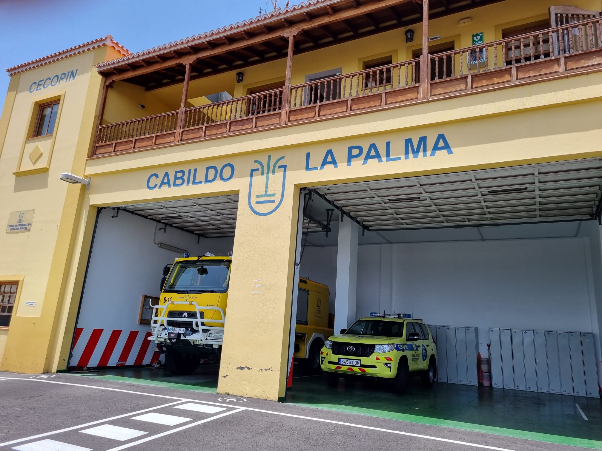 El Cabildo de La Palma traslada el Puesto de Mando Avanzado de la emergencia volcánica al Cecopin