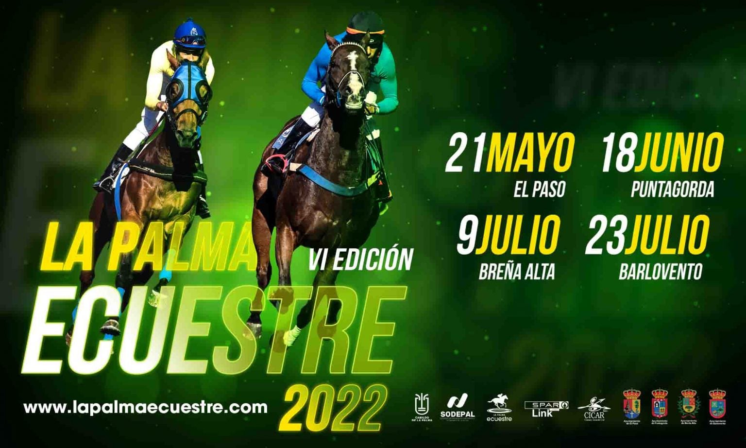 Sodepal celebrará La Palma Ecuestre de mayo a julio con carreras en El Paso, Puntagorda, Breña Alta y Barlovento