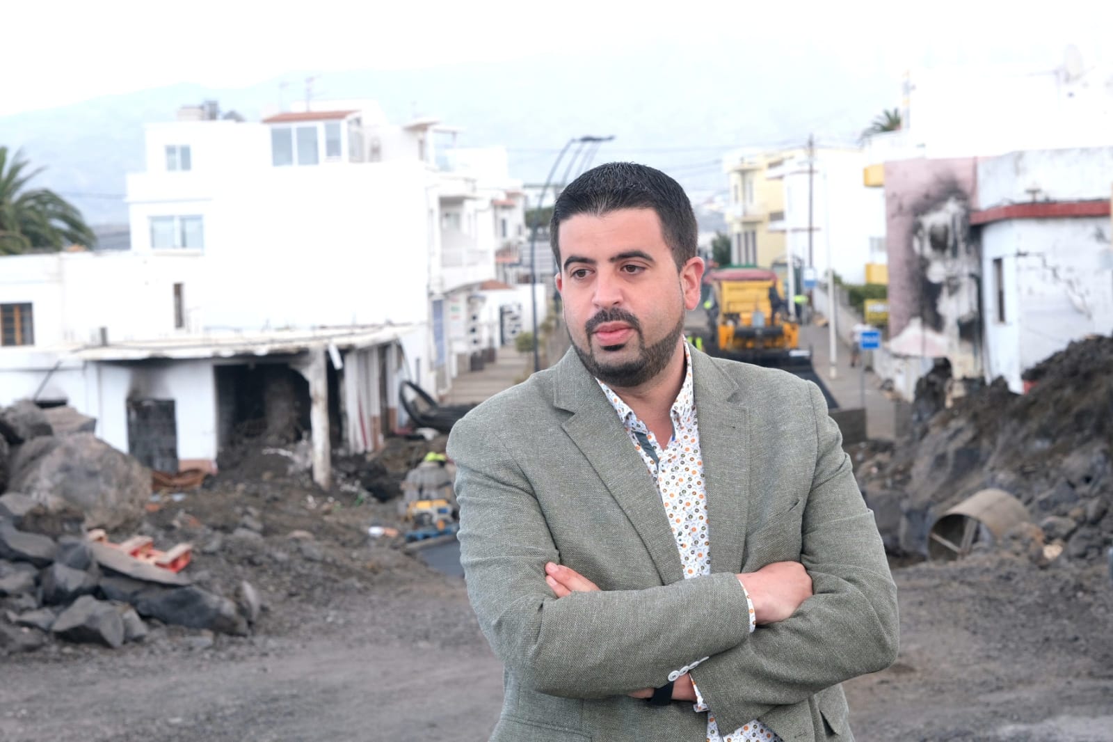 El Cabildo avanza en las obras de la carretera entre La Laguna y Las Norias para abrir la vía al tráfico lo antes posible 