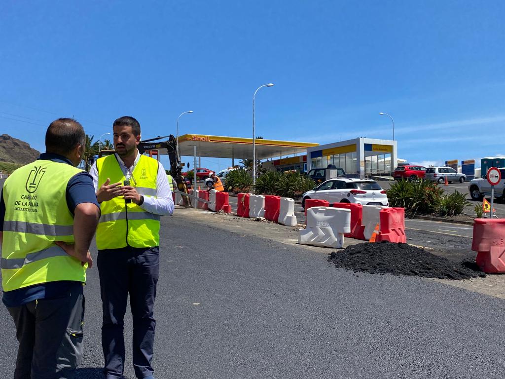 El Cabildo de La Palma inicia este jueves el asfaltado de la carretera de La Grama