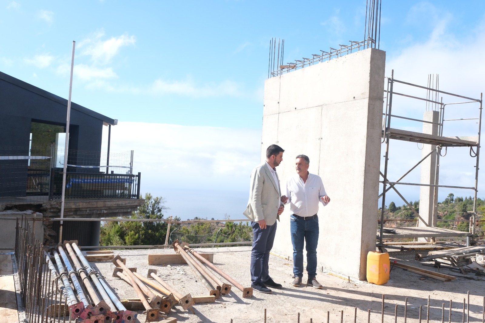 Las obras del Restaurante Izcagua avanzan para dotar de un nuevo atractivo al entorno del Mercadillo de Puntagorda 