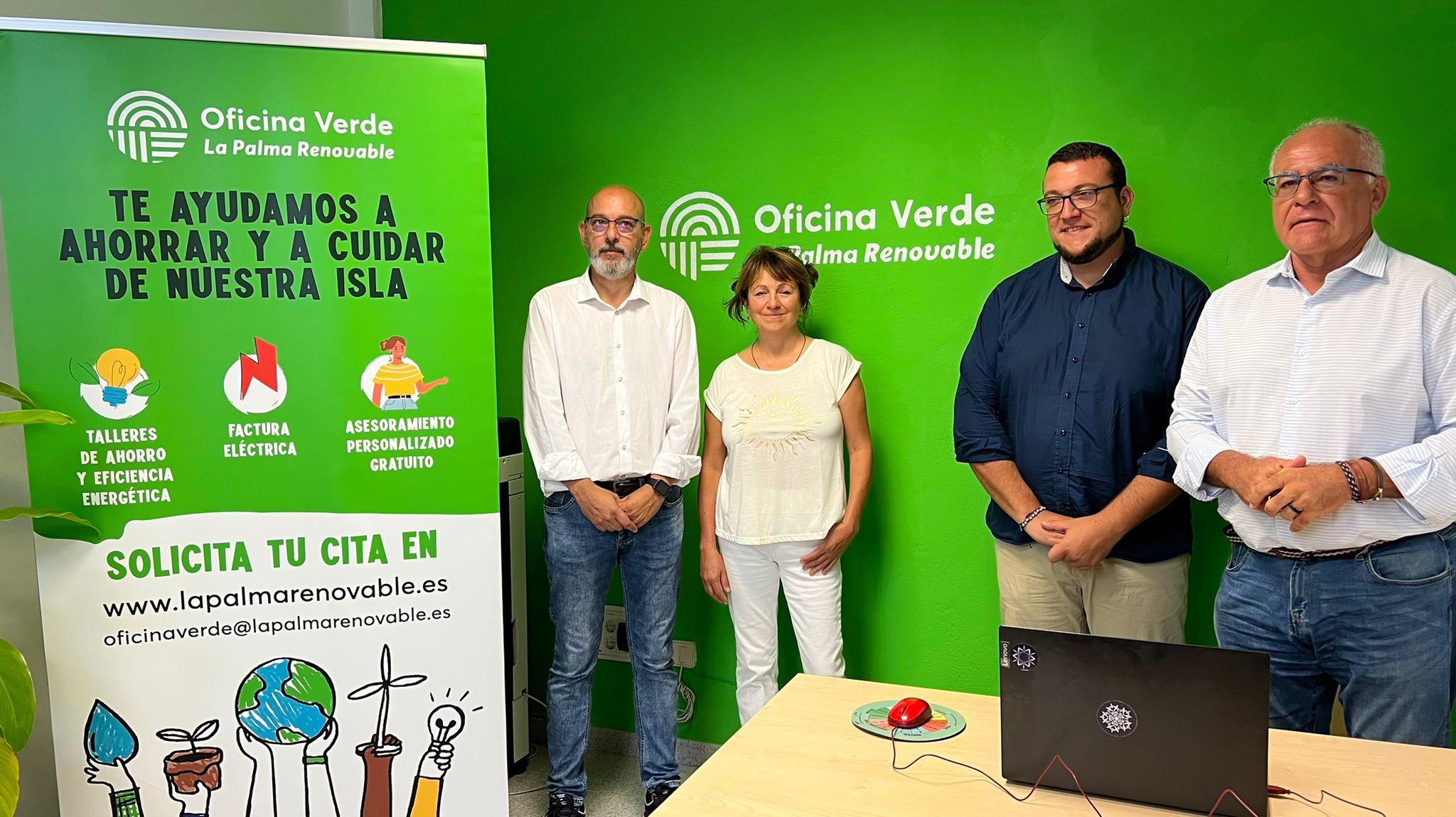 La Palma Renovable abre las puertas de su oficina verde para impulsar la transición ecológica entre la ciudadanía