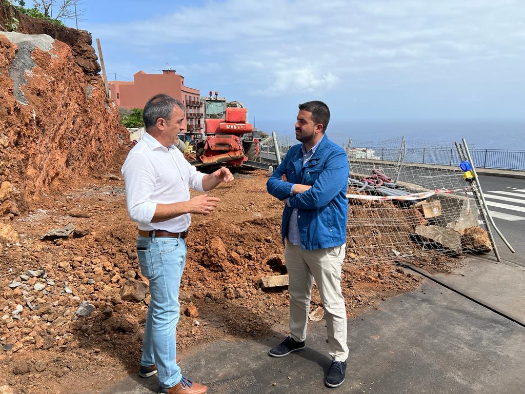 El Cabildo colabora con el Ayuntamiento de San Andrés y Sauces para mejorar la seguridad peatonal en la LP-1