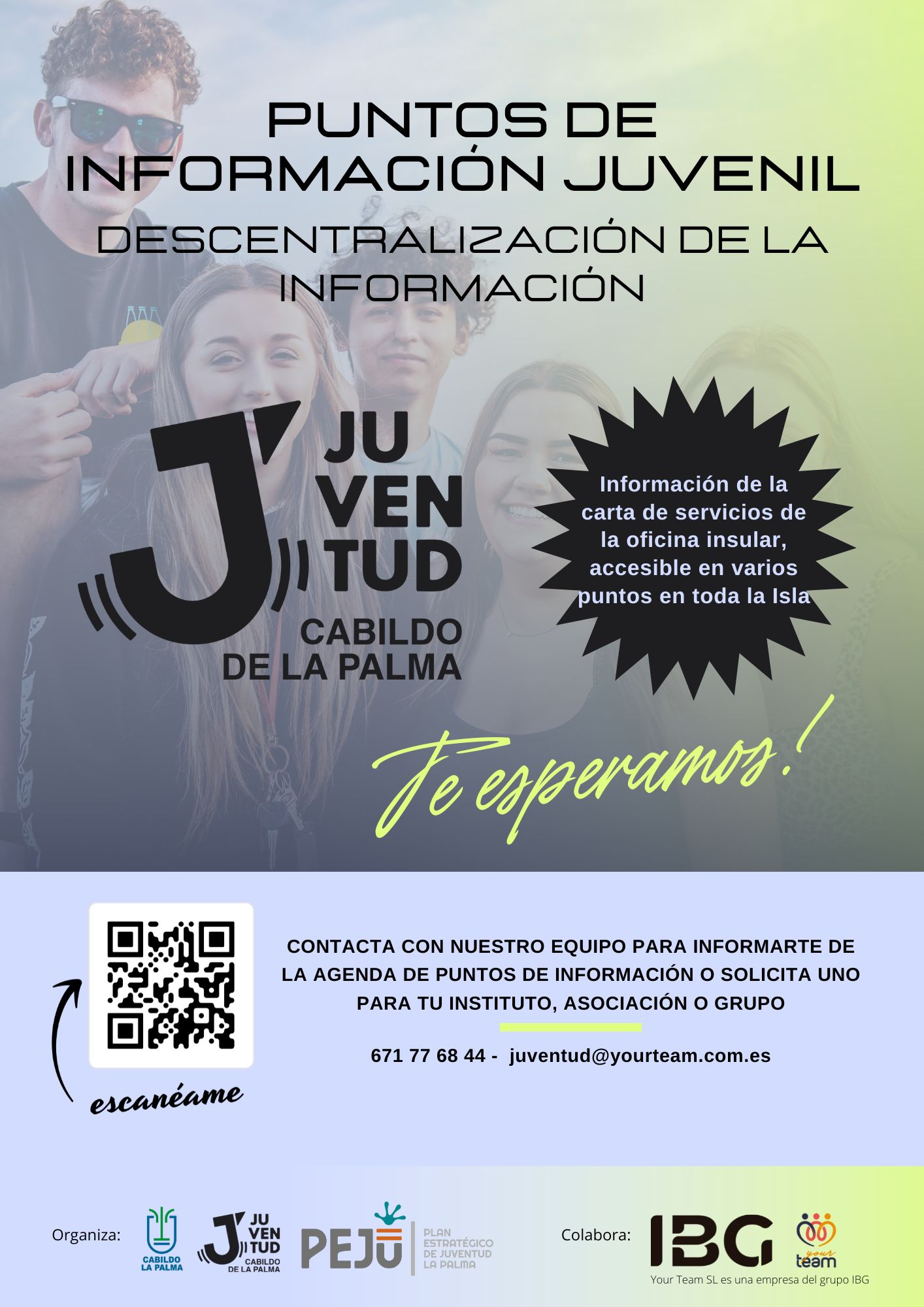 Juventud pone en marcha el proyecto ‘Descentralización de la información’ para acercar los servicios administrativos a los jóvenes 