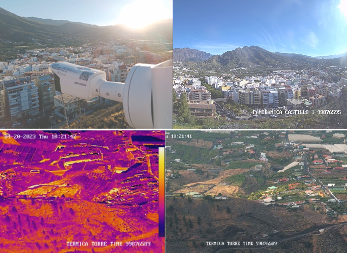 El Cabildo lleva a cabo la instalación de nuevas cámaras web panorámicas, térmicas y de tráfico en la Isla