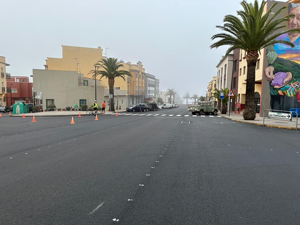 El Cabildo concluye la repavimentación de la travesía urbana de Barlovento