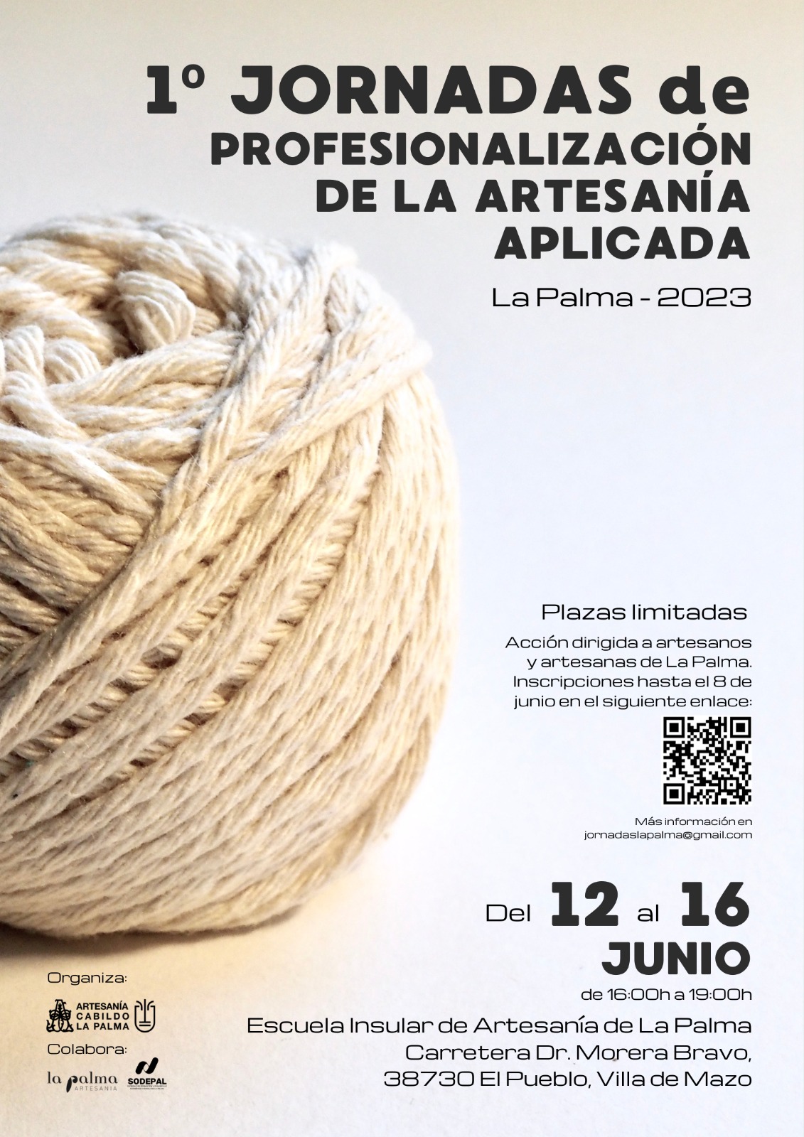 El Cabildo organiza unas jornadas de profesionalización de la artesanía de la mano de Diazar Atelier  