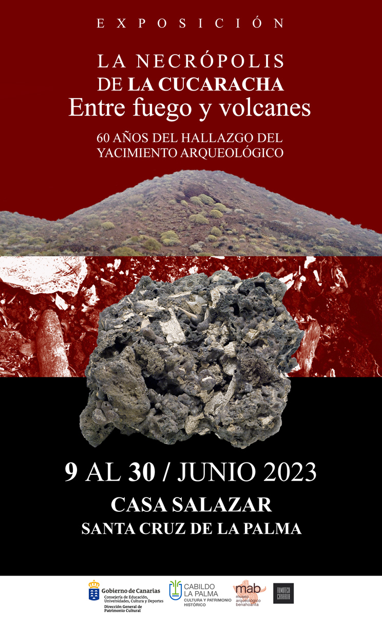 El Palacio Salazar acoge la exposición ‘La necrópolis de La Cucaracha: entre fuego y volcanes. 60 años del hallazgo del yacimiento arqueológico’