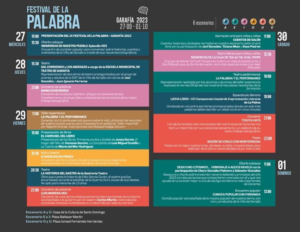 Luis Morera y Alexis Ravelo, protagonistas del IX Festival de la Palabra de Garafía