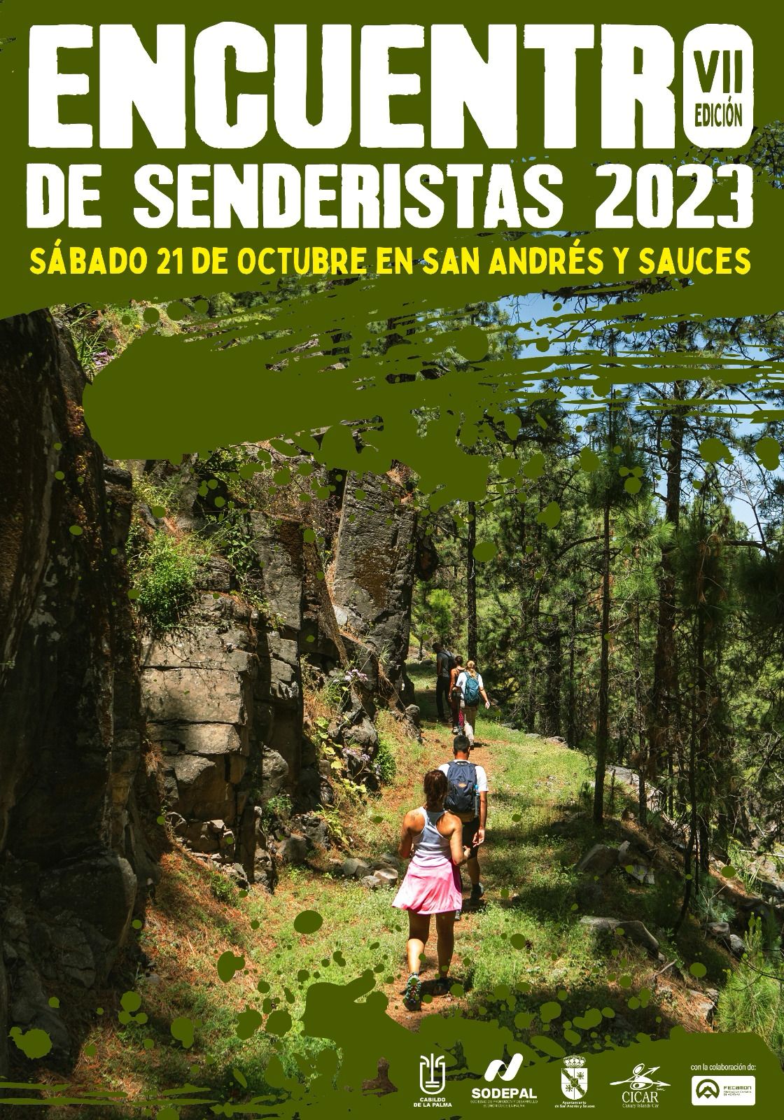Más de 350 caminantes se concentran en San Andrés y Sauces en el Encuentro Insular de Clubes de Senderismo