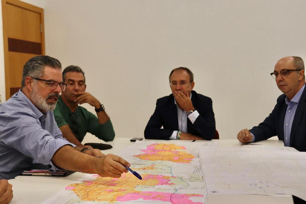 Riego zonas afectadas