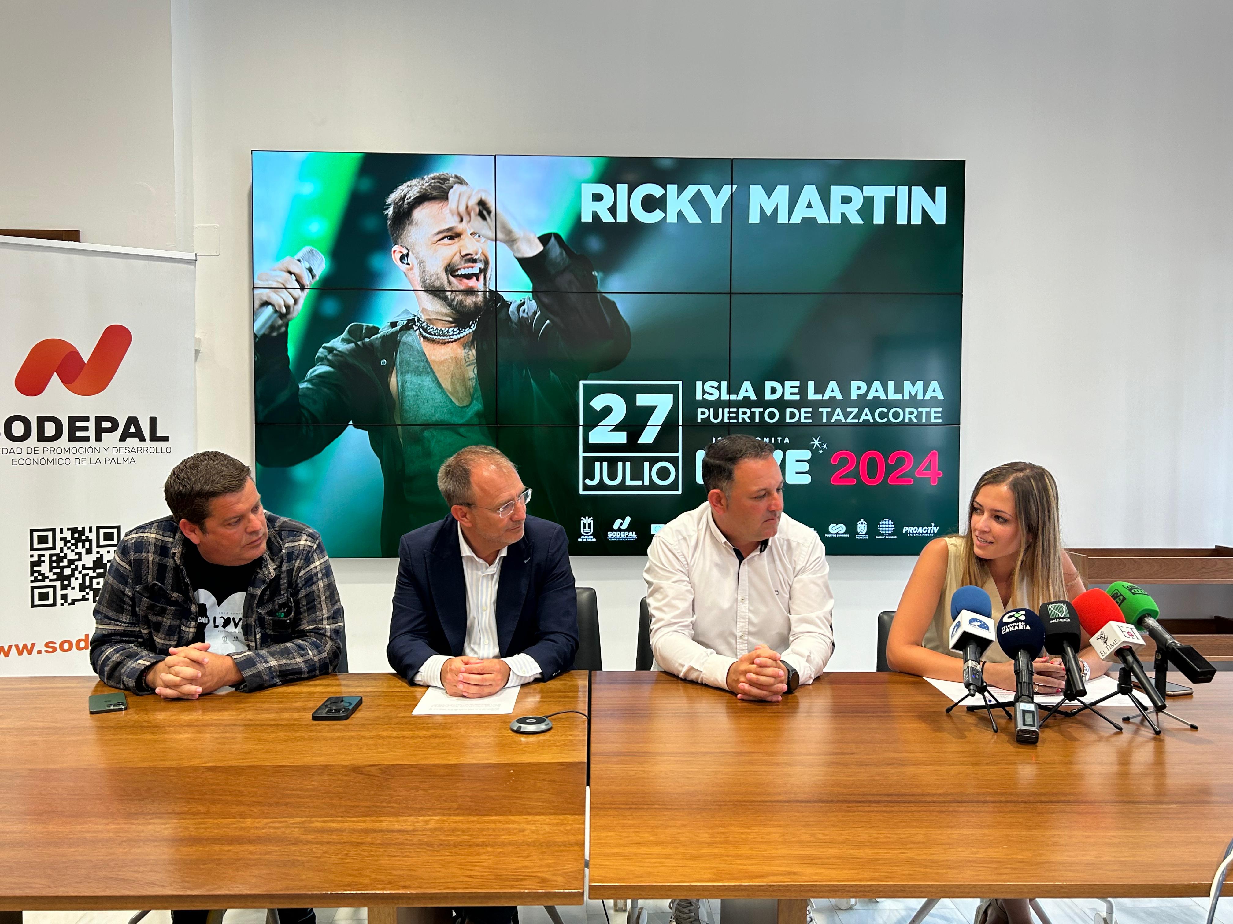 La estrella latina Ricky Martin cerrará su gira europea en La Palma con actuación exclusiva en el Isla Bonita Love Festival 2024