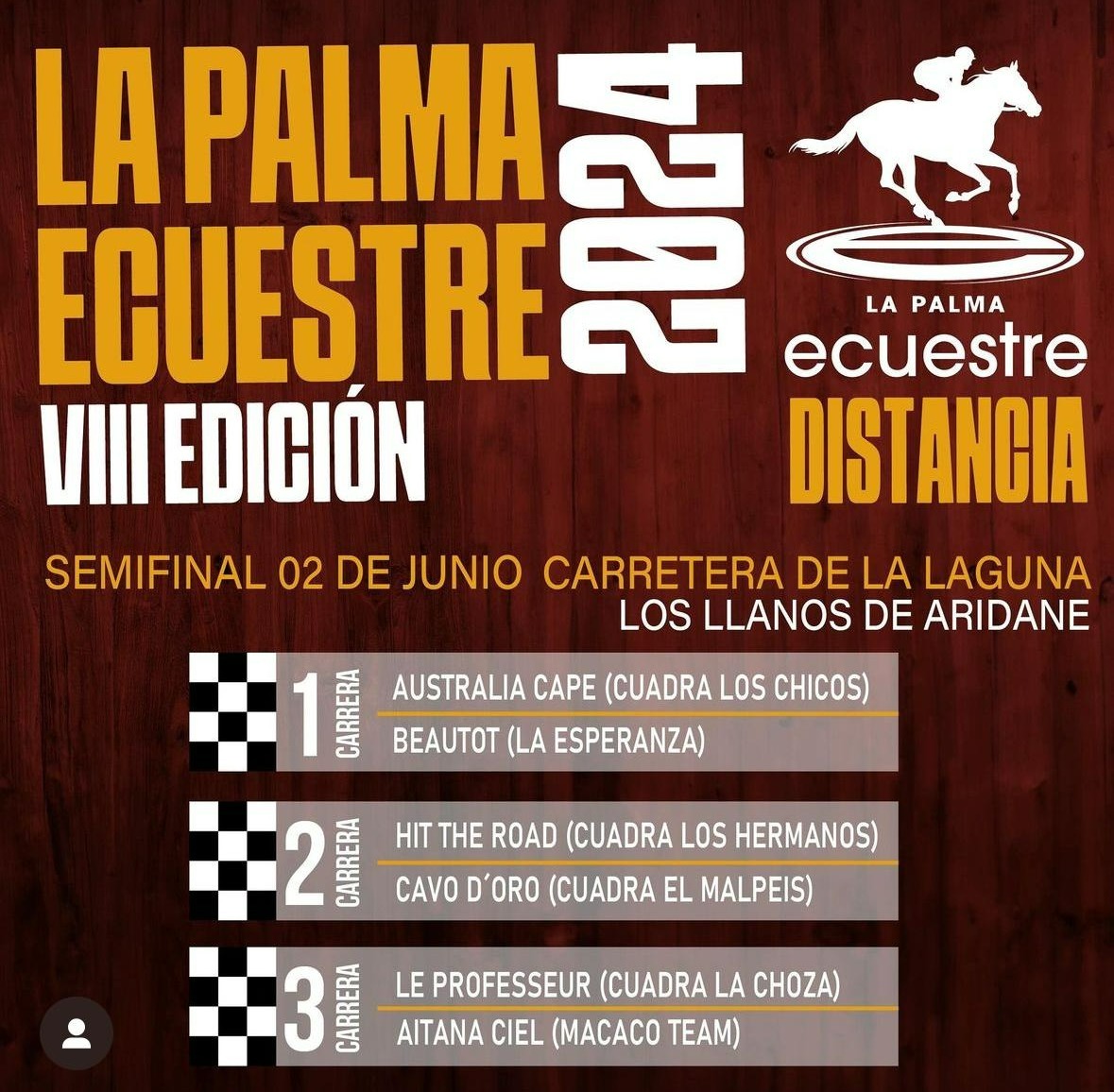 El Cabildo ultima los detalles de las semifinales de la VIII edición de La Palma Ecuestre