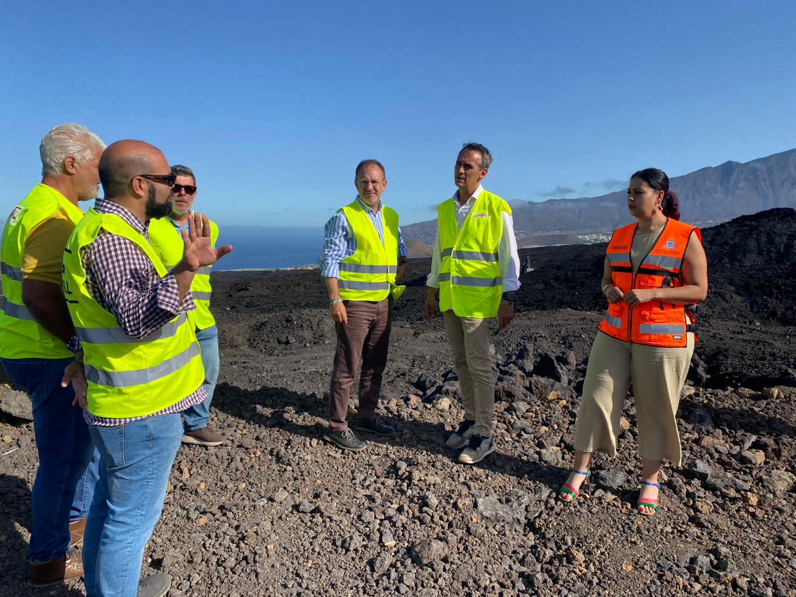 El Cabildo acerca el sur de la Isla al Valle de Aridane avanzando en la recuperación de la carretera de Todoque