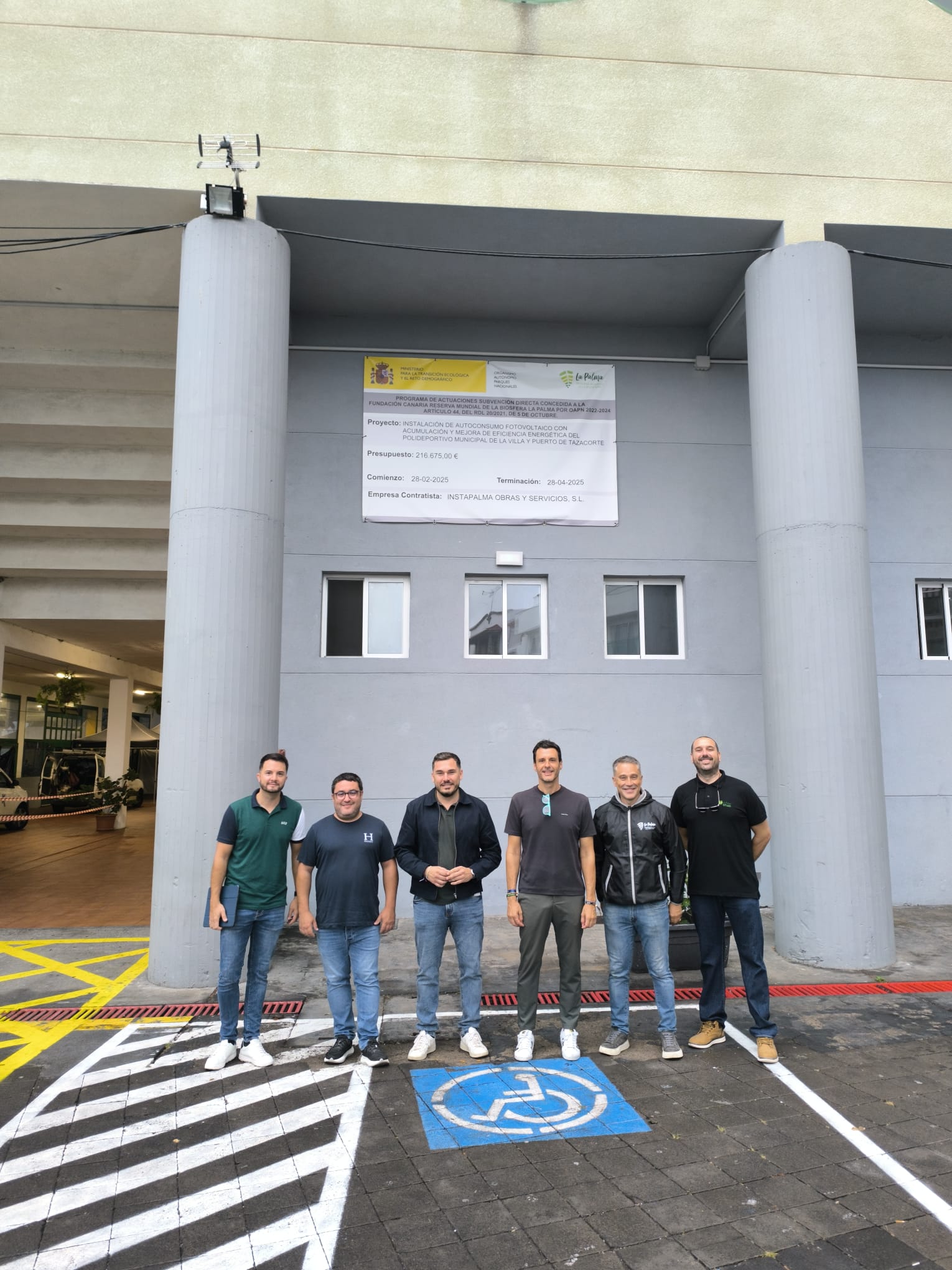 Mejoras en el polideportivo de Tazacorte.