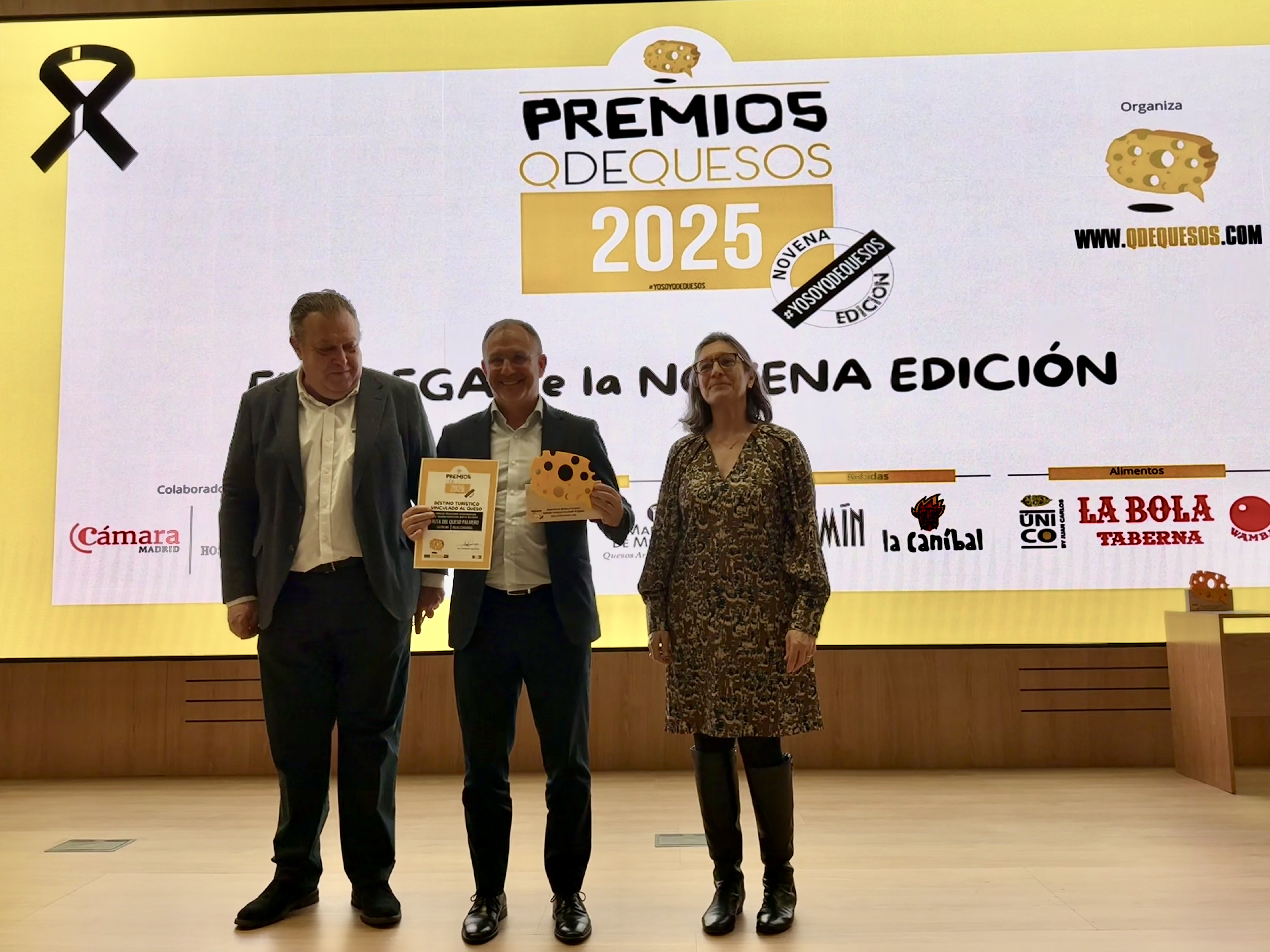 El Queso Palmero, galardonado en la novena edición de los Premios QdeQuesos