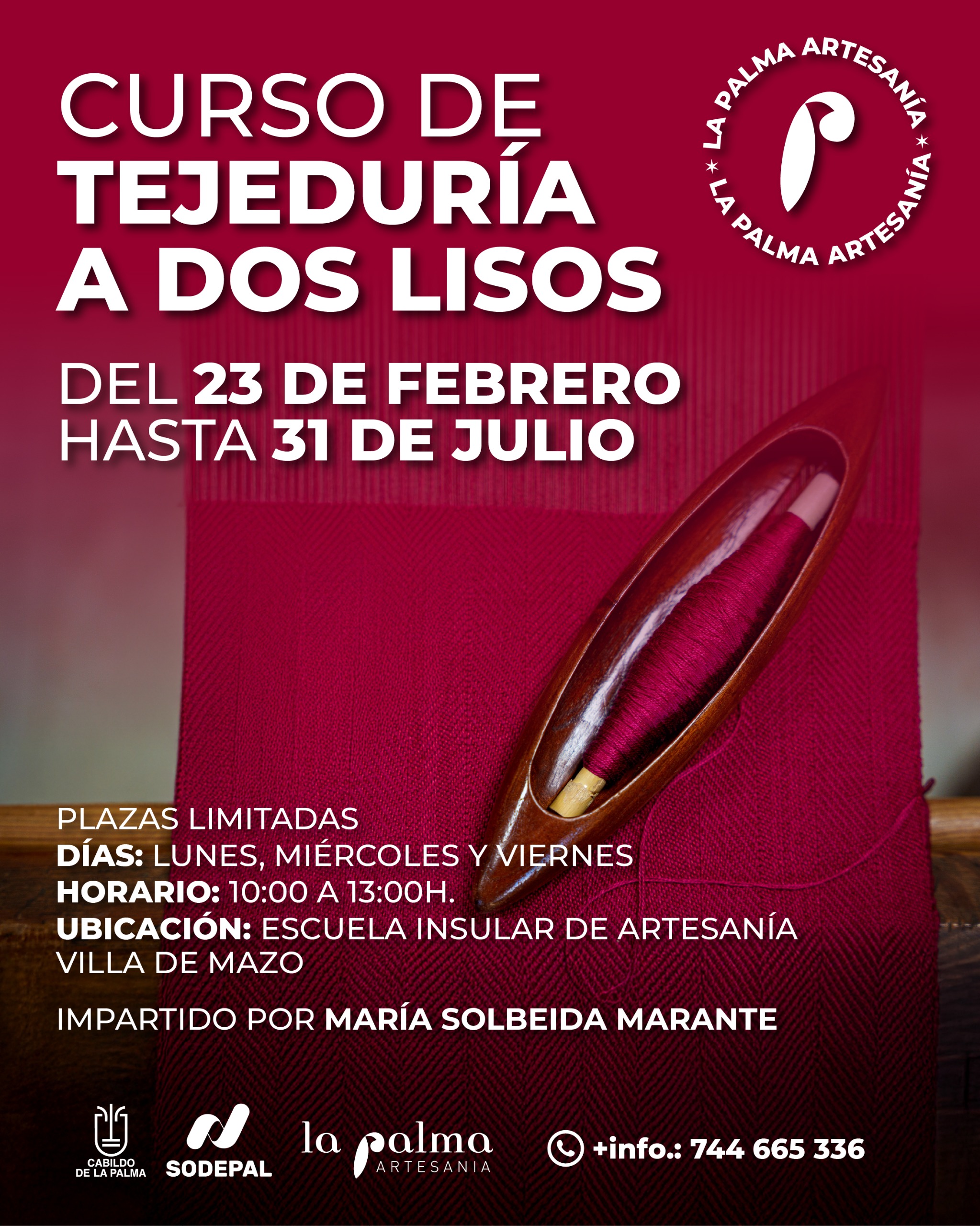 Cartel tejeduría. 