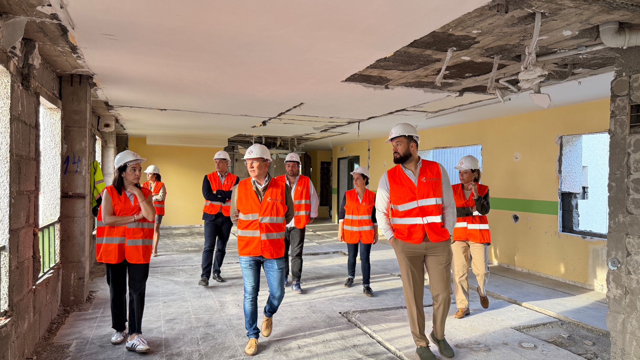 Visita a las obras de la Residencia de Mayores de La Dehesa.