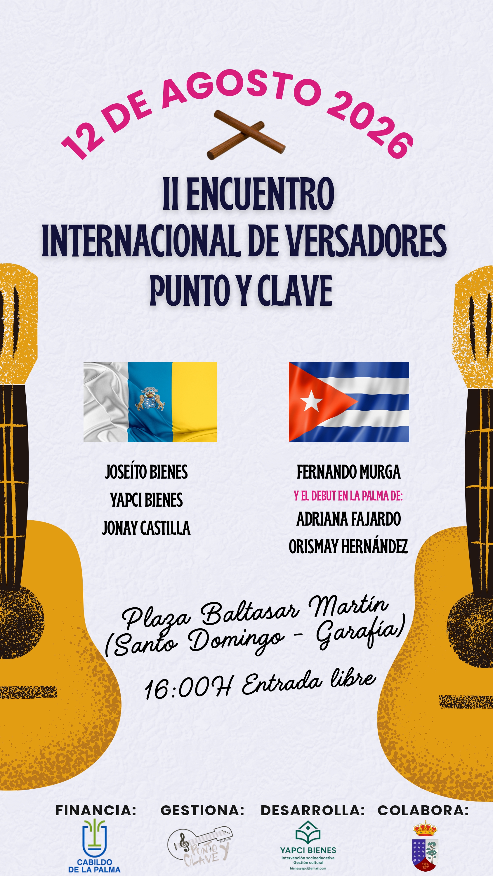 La Palma respalda la celebración del II Encuentro Internacional de versadores ‘Punto y Clave’