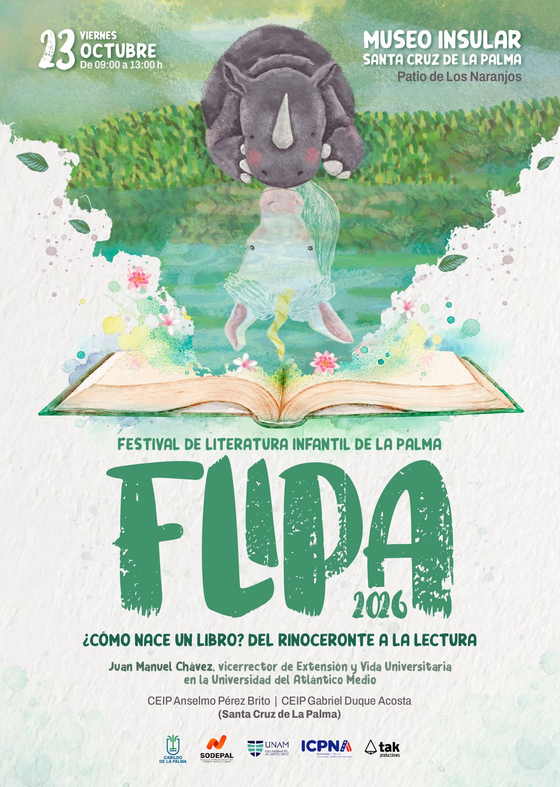 Acercamos al alumnado la creación literaria a través del Festival de Literatura Infantil de La Palma