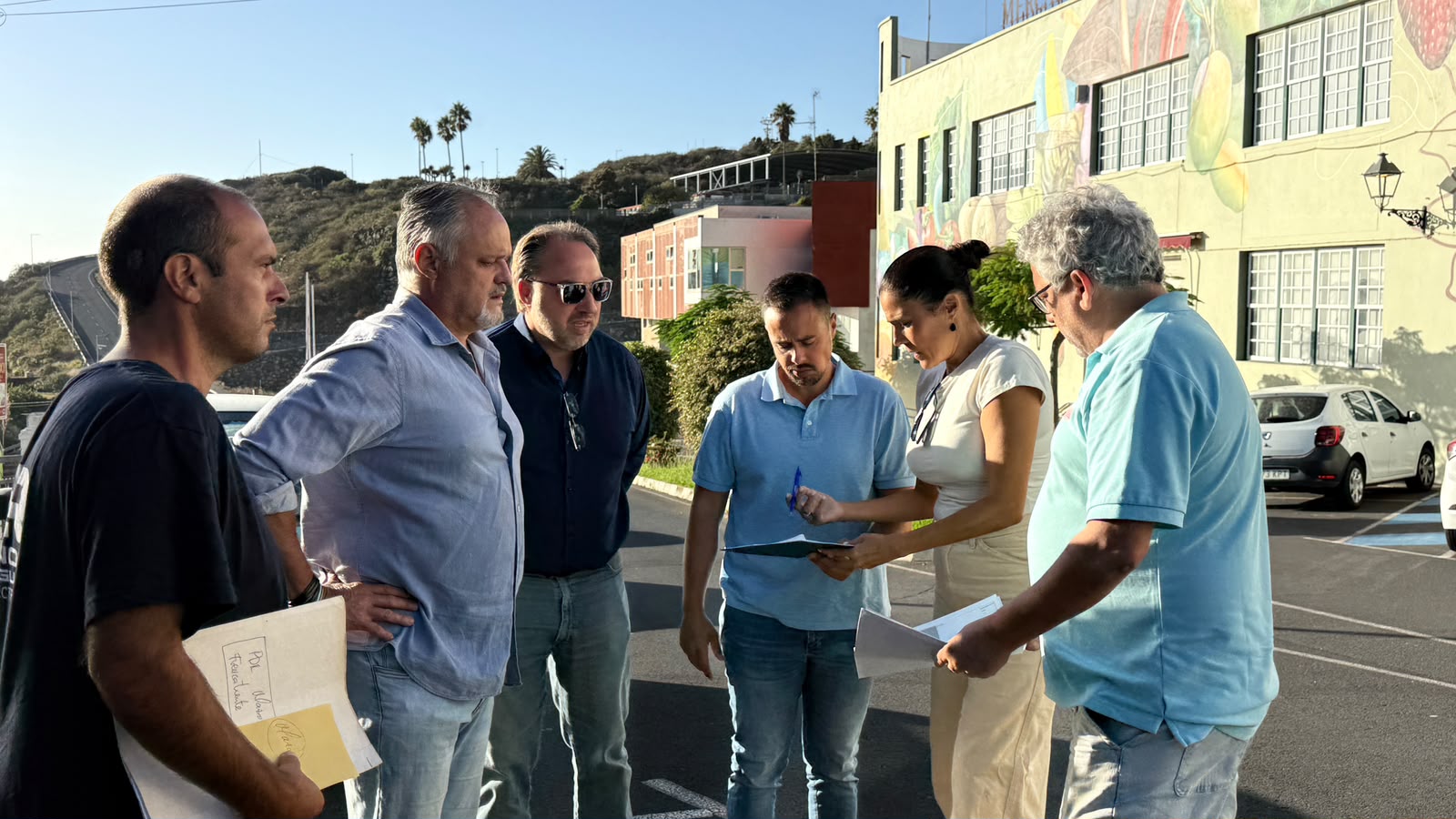 El Cabildo de La Palma inicia las obras de un nuevo punto de recarga para vehículos eléctricos en Villa de Mazo