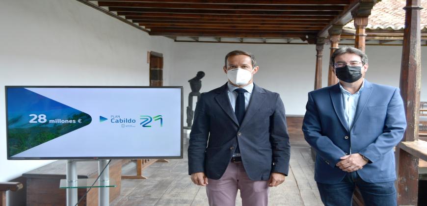 El Cabildo presenta el ‘Plan Cabildo21’ con 28 millones para estimular la economía insular