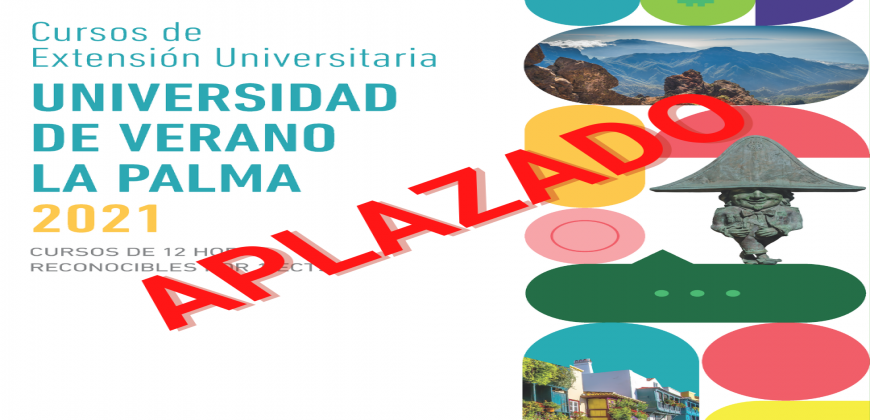 La Universidad de Verano de La Palma se aplaza hasta septiembre debido a la situación sanitaria