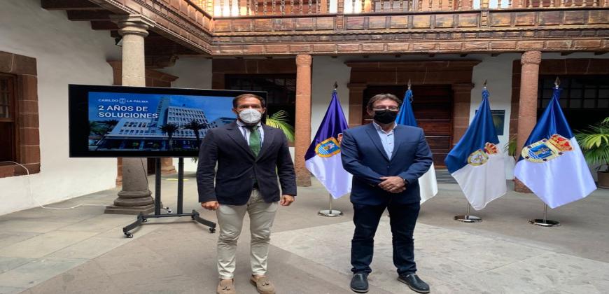 El Cabildo conmemora “Dos años de soluciones para La Palma”