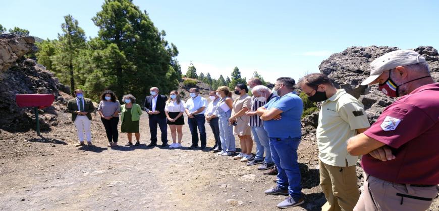 El Cabildo rinde homenaje a Francisco Santana otorgando su nombre a una pista forestal 