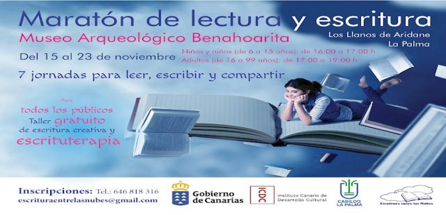 El Cabildo de La Palma organiza un maratón de escritura y lectura terapéutica 