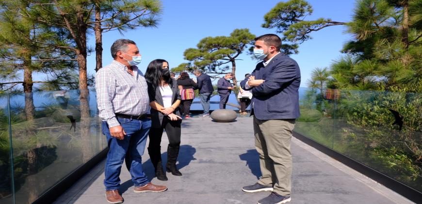 Cabildo y Ayuntamiento de Puntagorda avanzan en la construcción del restaurante – cafetería de Izcagua 
