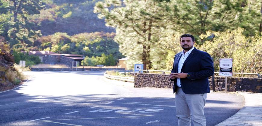 El Cabildo inicia las obras de repavimentación de la carretera LP-1 entre Tijarafe y Puntagorda 