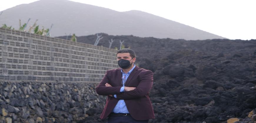 El Cabildo inicia los trabajos para recuperar el camino de La Majada afectado por el volcán