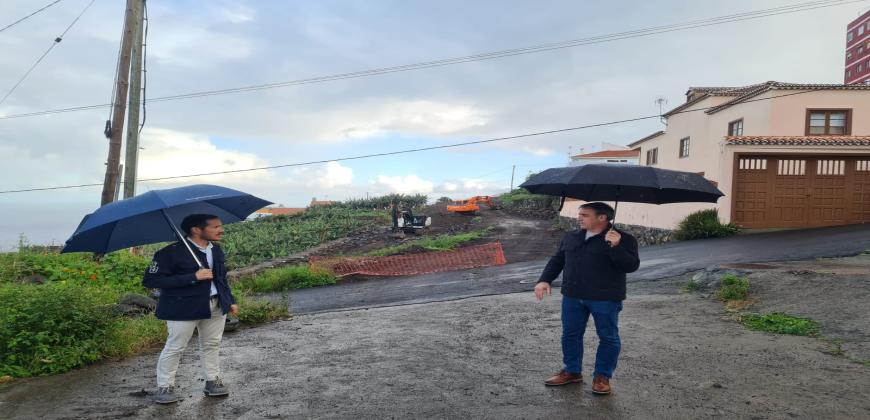 Continúan los trabajos de las calles Nueva-El Drago y Príncipe Felipe de San Andrés y Sauces