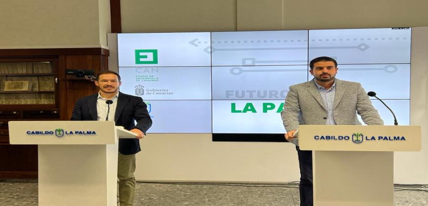El Cabildo se apoya en el Fdcan para potenciar la recuperación de La Palma