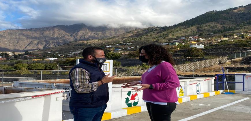El Cabildo pone en marcha el punto limpio provisional situado en Los Llanos de Aridane   