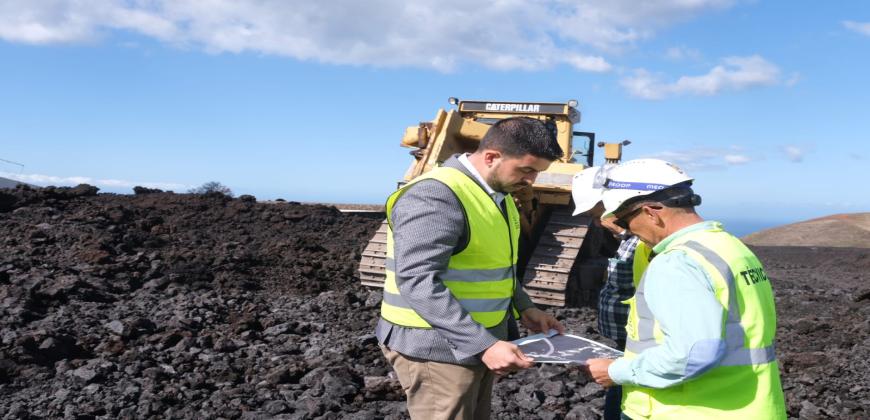 El Cabildo inicia los trabajos para lograr la conexión terrestre entre las dos vertientes de las coladas