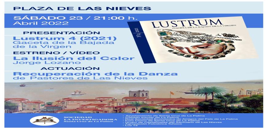 La plaza de Las Nieves acogerá la presentación de 'Lustrum', con la recuperación de la Danza de los Pastores de Las Nieves
