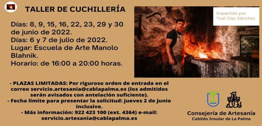 El Cabildo organiza un Taller de Cuchillería a cargo del artesano Yoel Díaz